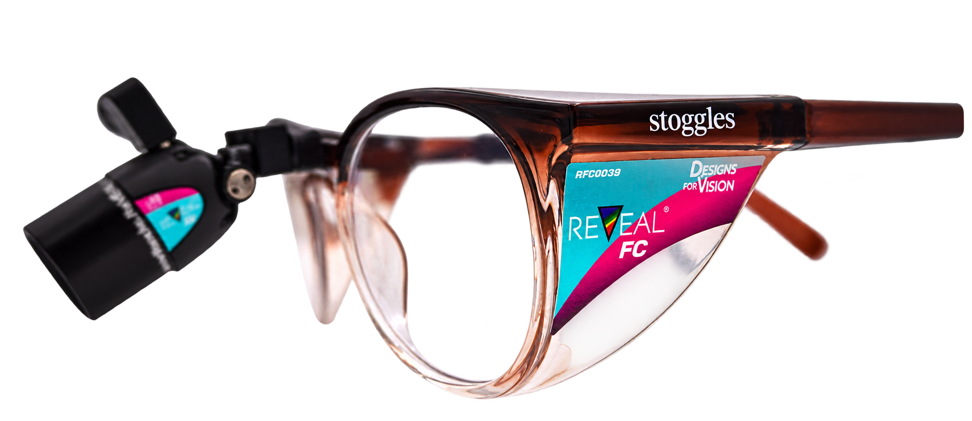 REVEAL Stoggles mit Filtergläsern und Headlight ohne Lupenvergrößerung